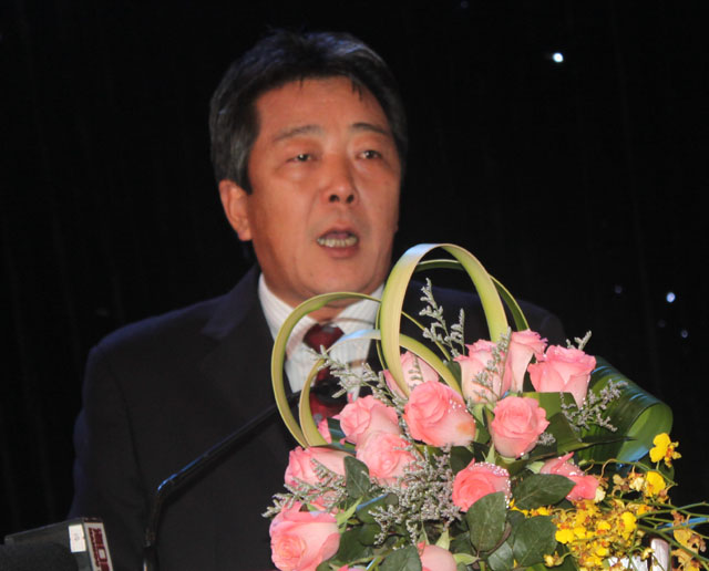 海口市人民政府副市長朱寒松在開幕式上致辭